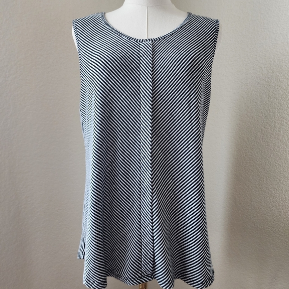 New York Laundry striped tank. Size L nwot - Picture 11 of 12